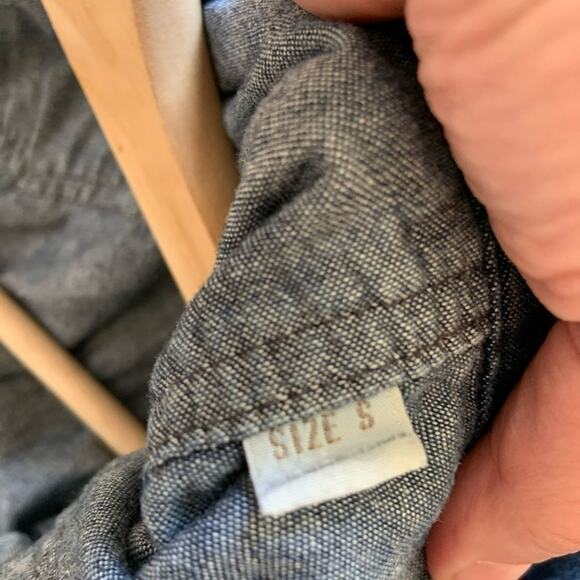 Diesel Denim Western Cowboy Shirt Long Sleeve Snap Button Up Women's Small - Picture 12 of 12